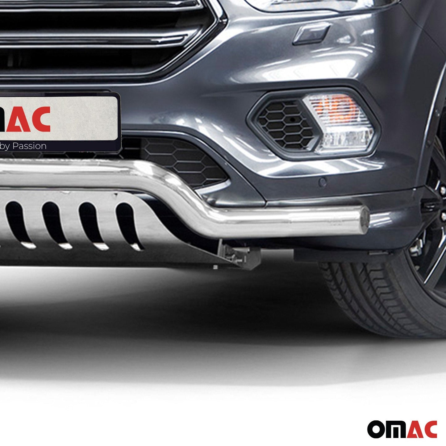 Bară de protecție față din oțel inoxidabil pentru Ford Kuga 2017-2025 ABE Silver Protection