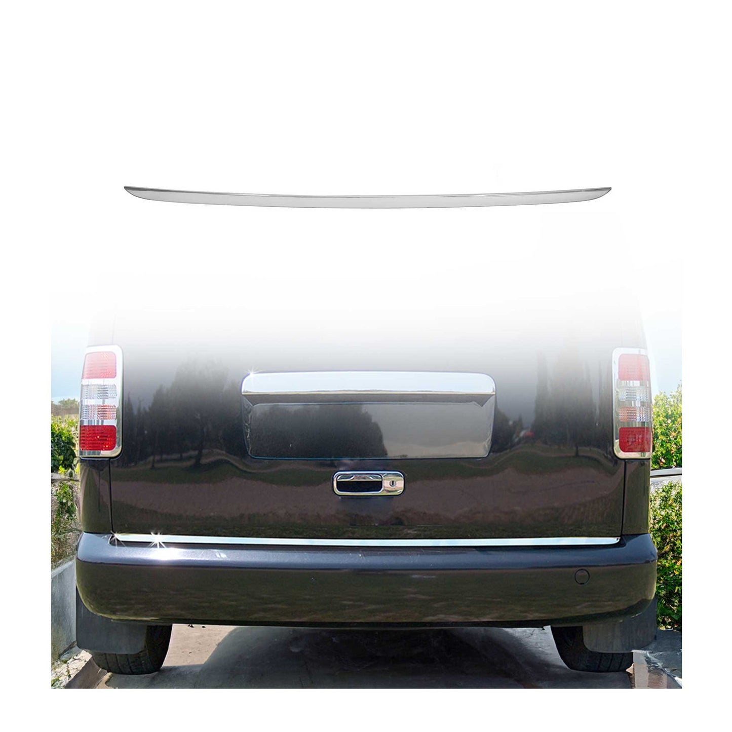 Heckleiste Zierleiste für VW Caddy III 2003-2015 Chrom Edelstahl