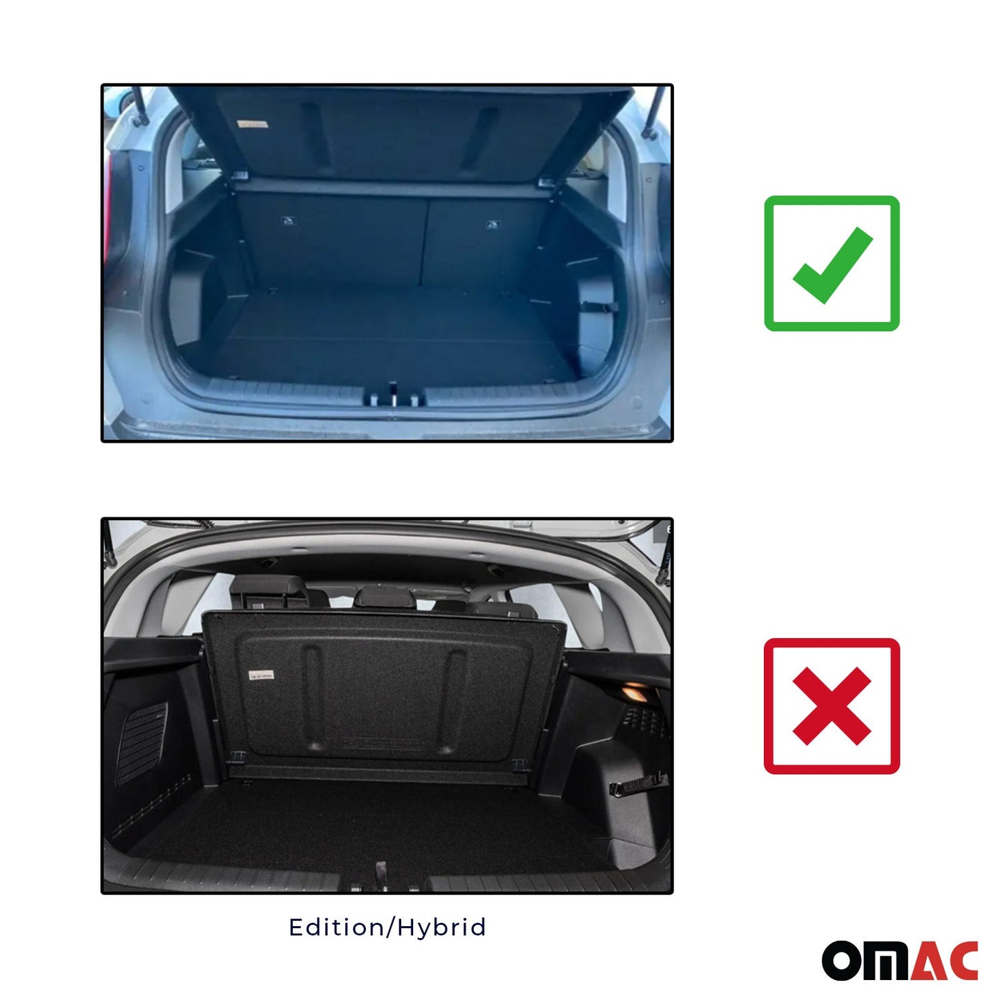 Kofferraumwanne Laderaumwanne für Hyundai Bayon 2021-2025 Gummi TPE Schwarz