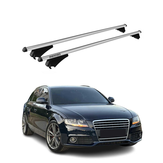 Menabo Dachträger Grundtäger für Audi A4 Allroad 2007-2015 75kg Alu Silber 2 tlg