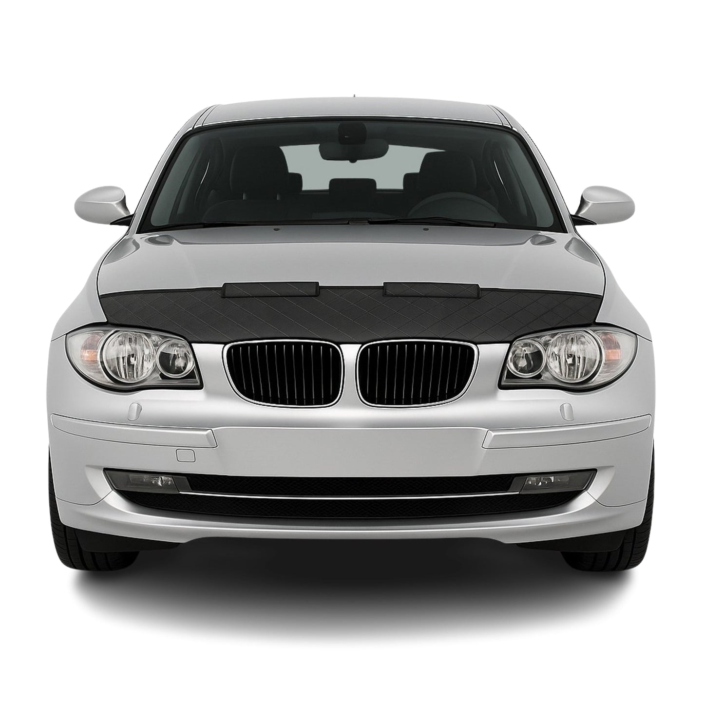 Schwarz Halb Haubenbra Steinschlagschutz Bonnet Bra für BMW 1er E87 2004-2011