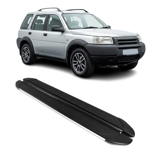 Trittbretter Seitenschweller für Land Rover Freelander 1997-2006 Schwarz