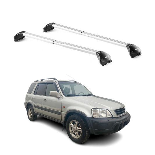 Dachträger Grundtäger für Honda CR-V mk1 1995-2001 100kg Alu Silber 2 tlg ABE