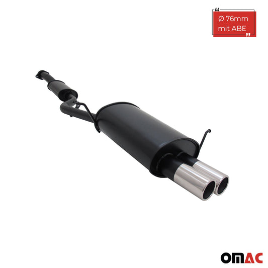 Novus Sportauspuff für BMW E36 Compact 318Ti 2x76mm Endschalldämpfer mit ABE
