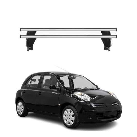 Menabo Dachträger Grundtäger für Nissan Micra 2002-2010 5tür 50kg Alu Silber 2x
