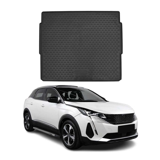 Kofferraummatte Kofferraumwanne für Peugeot 3008 2016-2024 Oben Gummi TPE