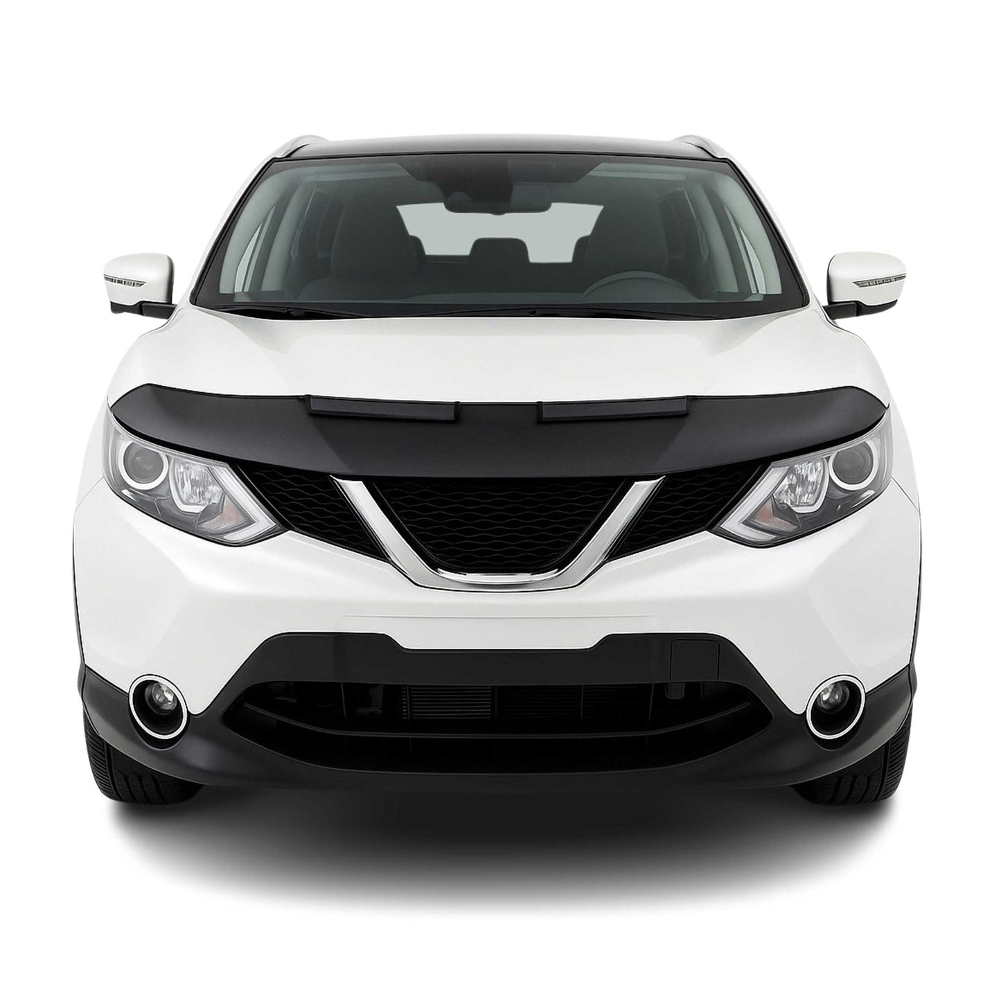 Haubenbra Steinschlagschutz für Nissan Qashqai J11 2014-2021 Schwarz Halb