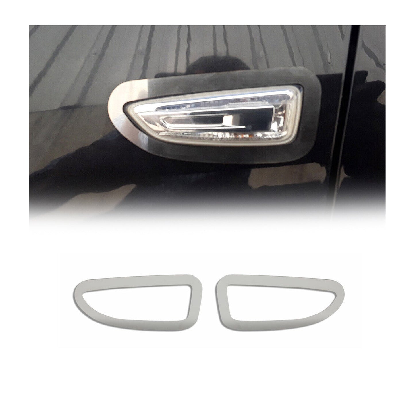 Blinkerrahmen Signalblende Seitenblinker für Opel Insignia B 2017-2025 Edelstahl