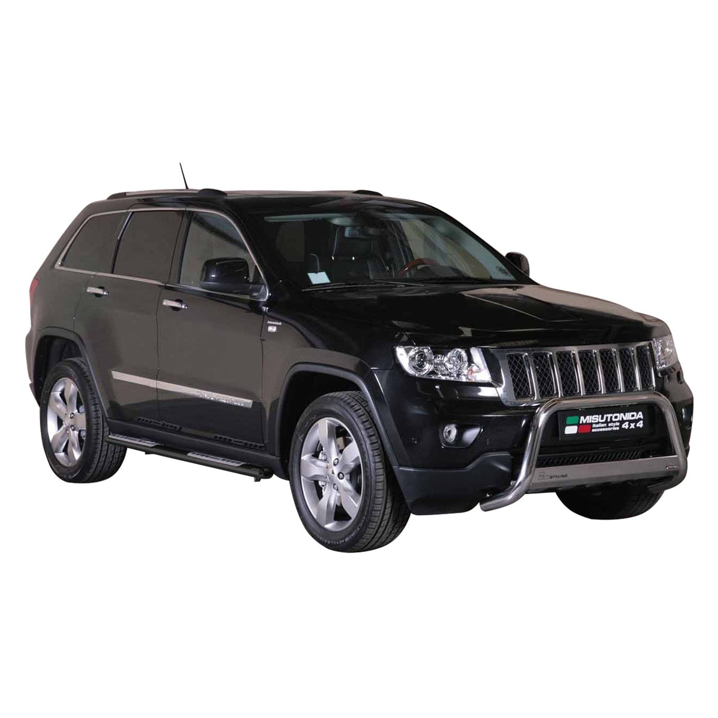 Stahl Seitenschweller Schwellerrohre für Jeep Grand Cherokee 2010-2013 Schwarz