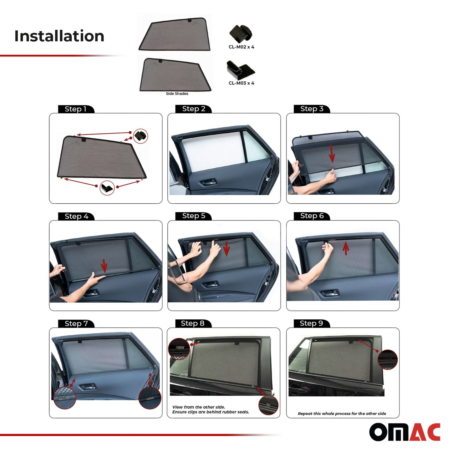 Sonnenschutz Seitenfenster für Toyota Corolla 2019-2025 Kombi Heckscheibe 2tlg