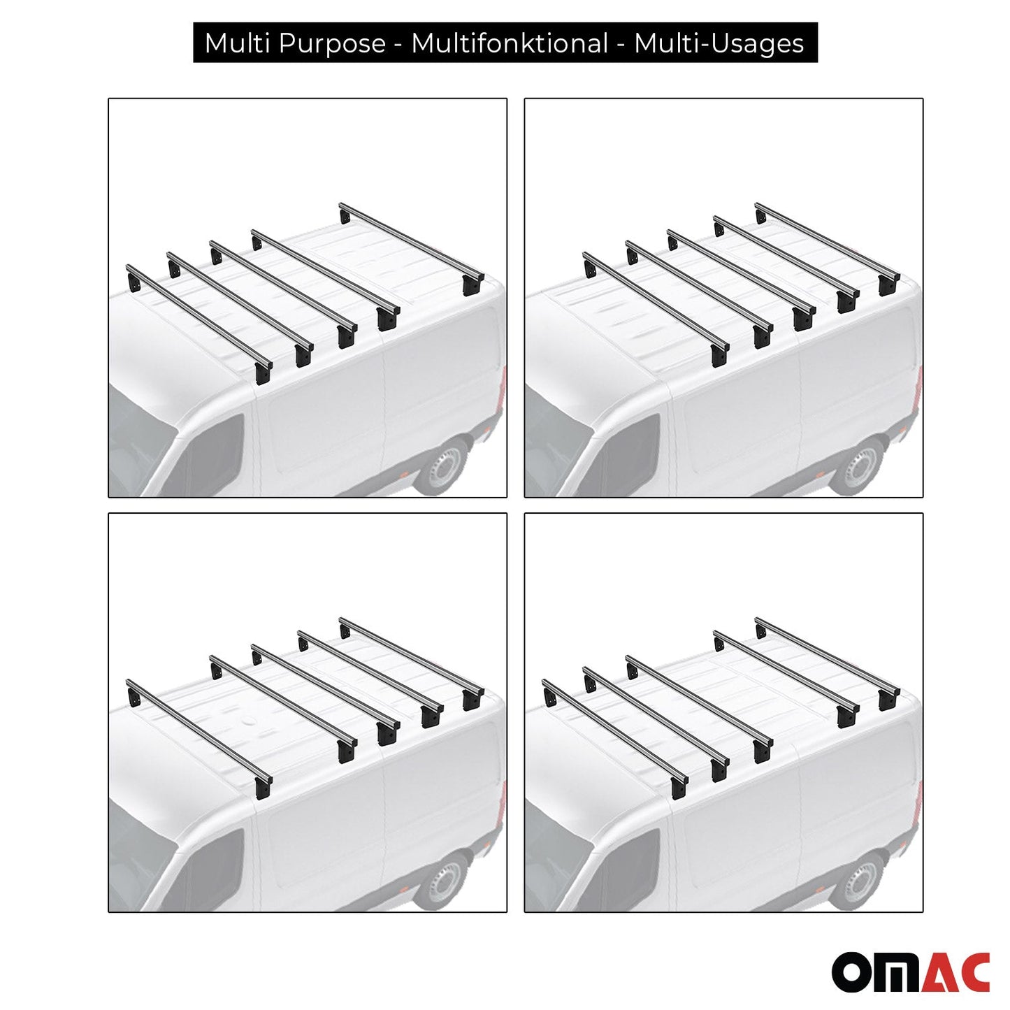 Menabo Dachträger Querträger für Nissan Insterstar 1997-2010 Aluminium Grau 5x