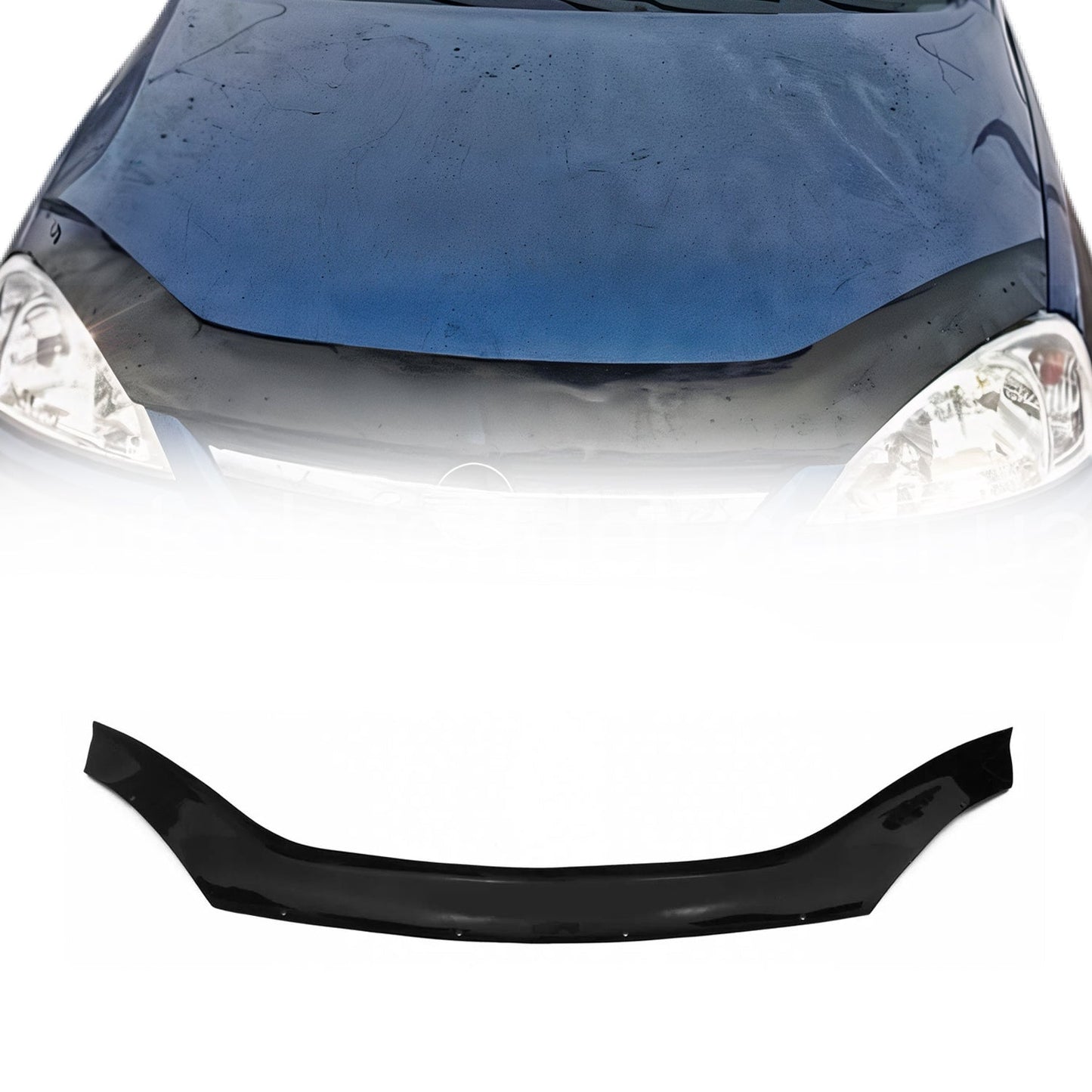 Motorhaube Deflektor Steinschlagschutz für Opel Corsa C 2000-2006 Schwarz