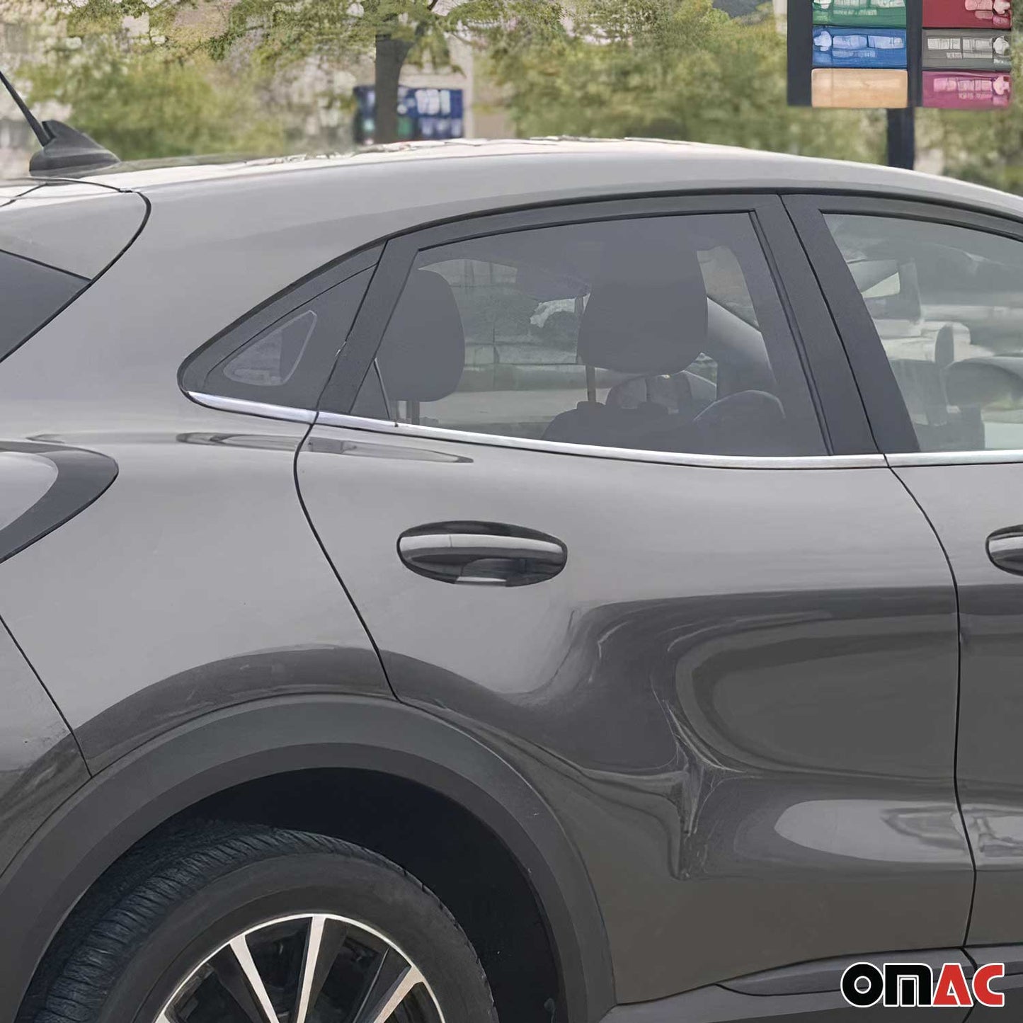 Fensterleisten Fensterrahmen für Ford Puma 2019-2025 Edelstahl Silber 8 tlg