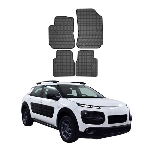 2014-2020 Citroen C4 Cactus Fußmatten Gummi Schwarz 4 tlg