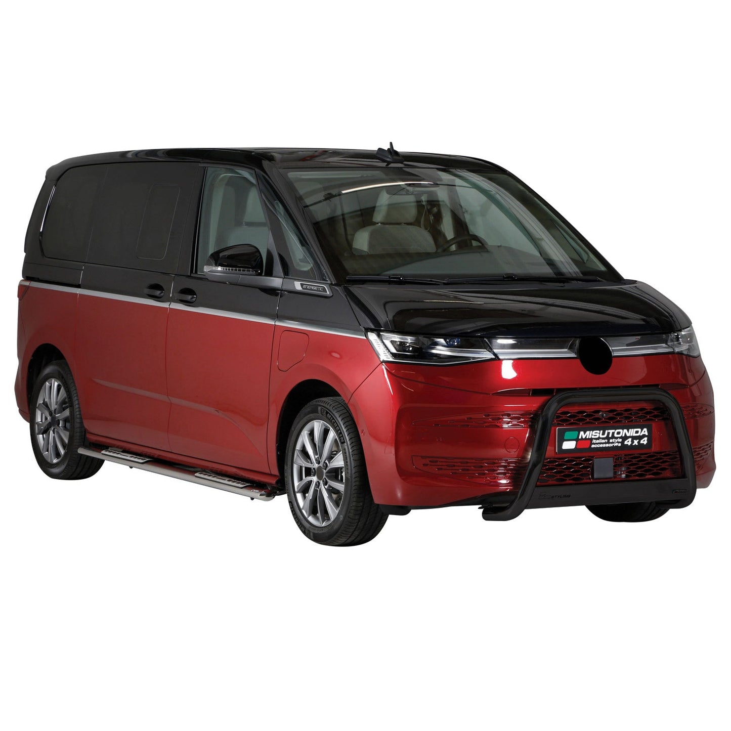 Frontbügel Frontschutzbügel für VW Multivan T7 2022-2025 ø63mm Stahl Schwarz