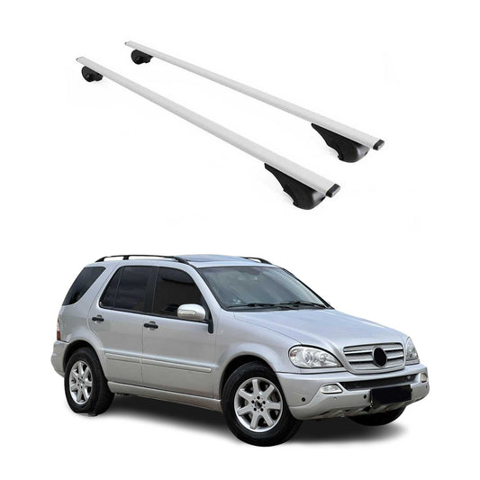 Dachträger Grundtäger für Mercedes ML Klasse W163 1998-2005 75kg Metall Grau 2x