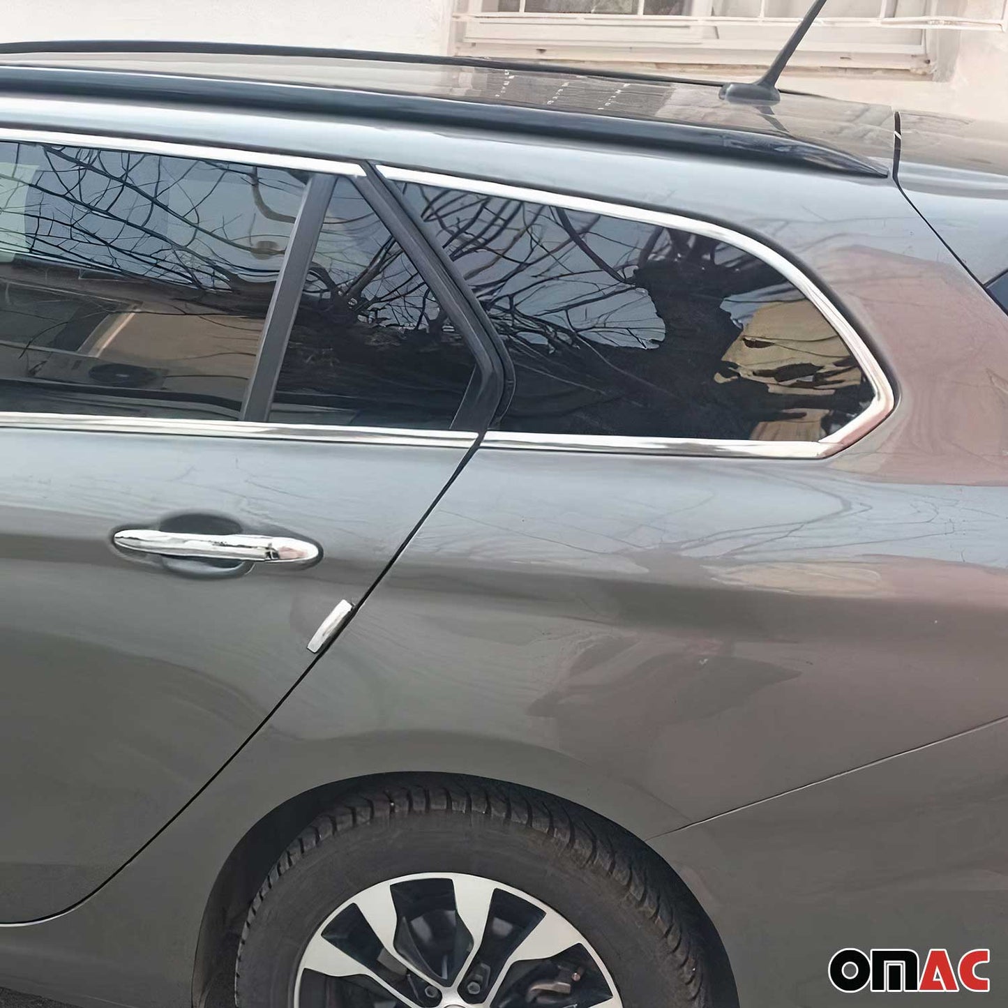 Fensterleisten Zierleisten für Fiat Tipo Kombi 2015-2025 Edelstahl Chrom 12tlg