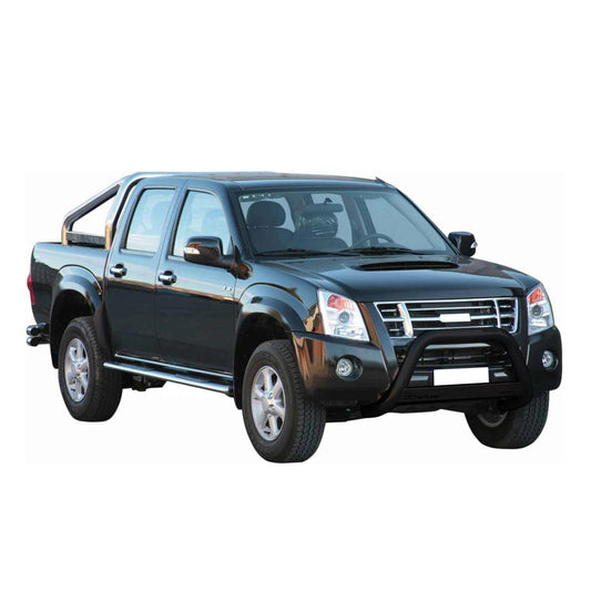 Bară de protecție/buton față pentru Isuzu D-Max 2006-2012 ø63mm, oțel negru, protecție