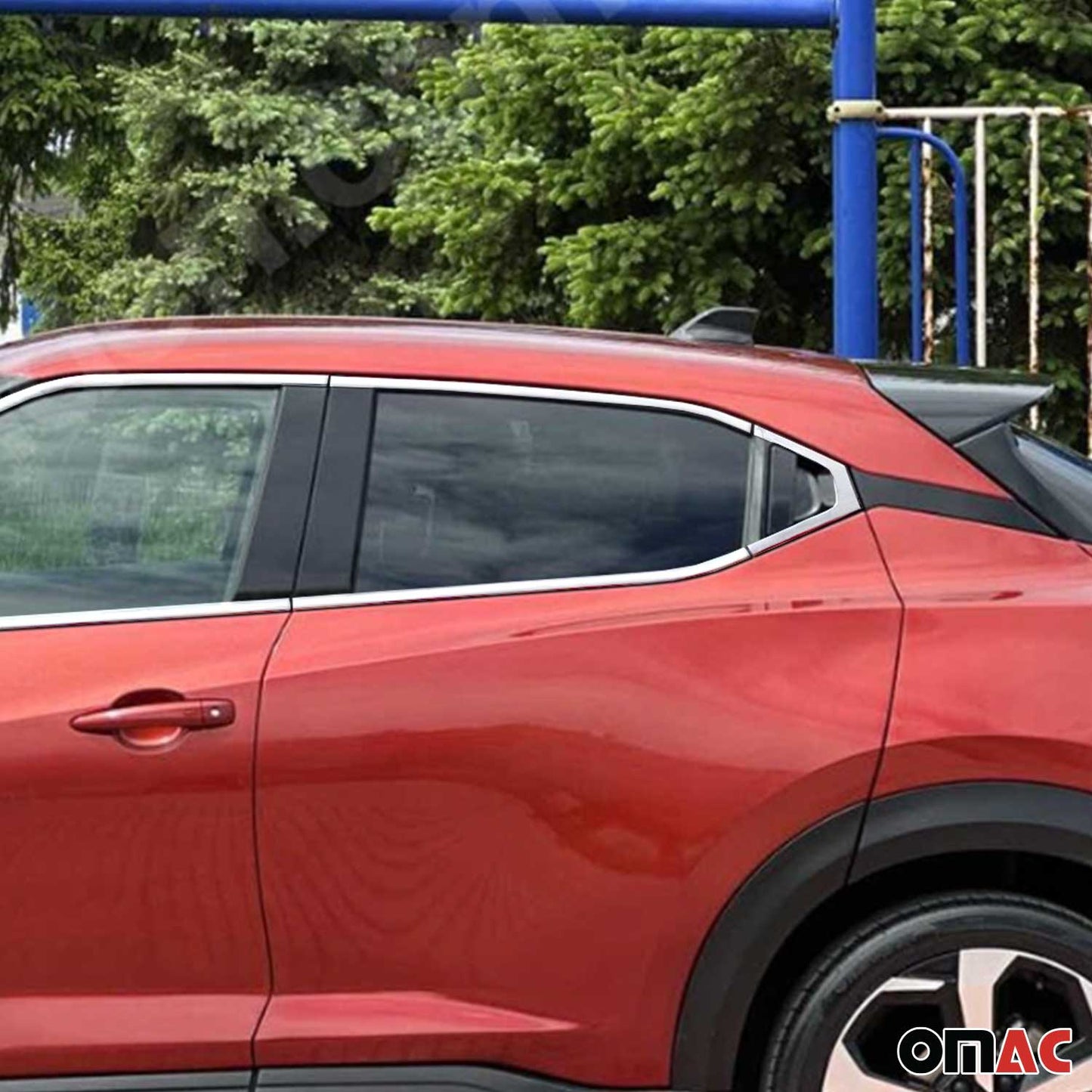 Fensterleisten Zierleisten für Nissan Juke 2021-2025 Gebürstet Edelstahl 10tlg