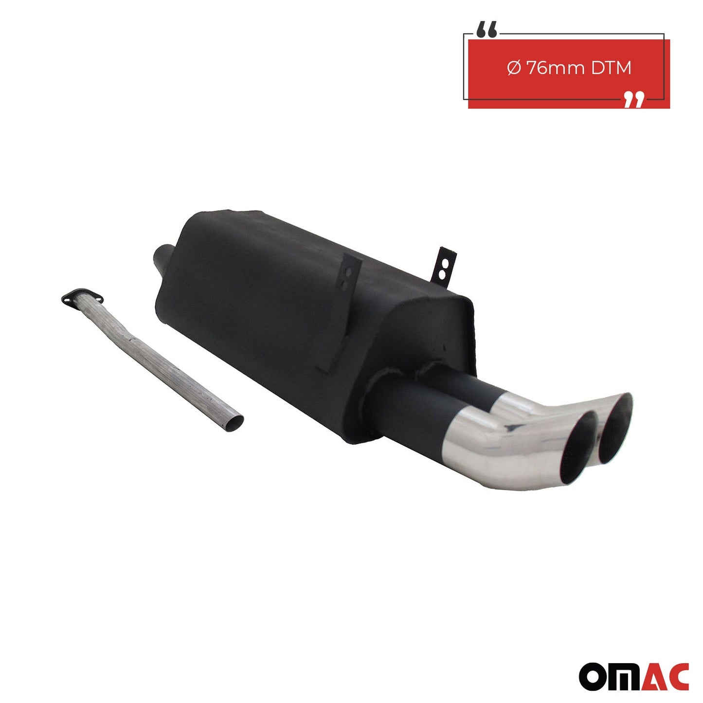 Novus Sportauspuff für BMW 3er E36 320 / 323 2x76mm DTM Endschalldämpfer mit ABE