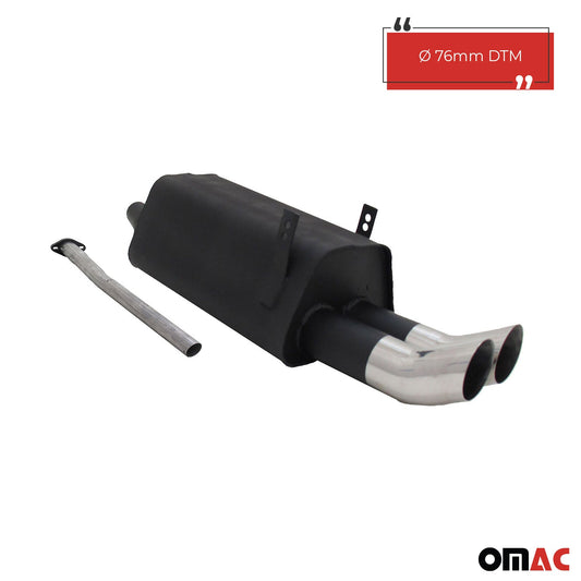 Novus Sportauspuff für BMW 3er E36 320 / 323 2x76mm DTM Endschalldämpfer mit ABE