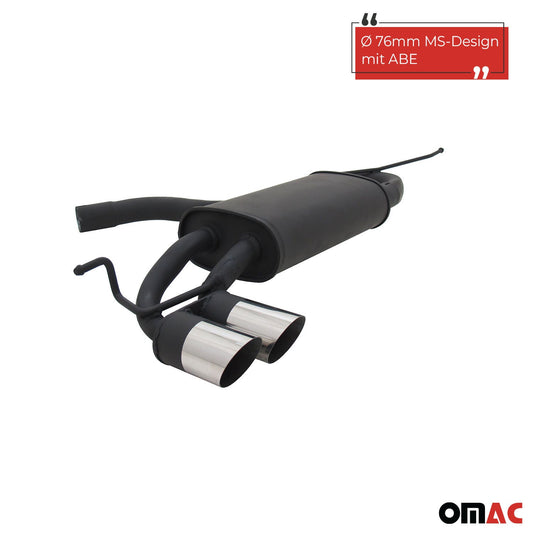 Novus Sportauspuff für VW Golf 5 / VW Golf 6 2x76mm MS-Design  mit ABE