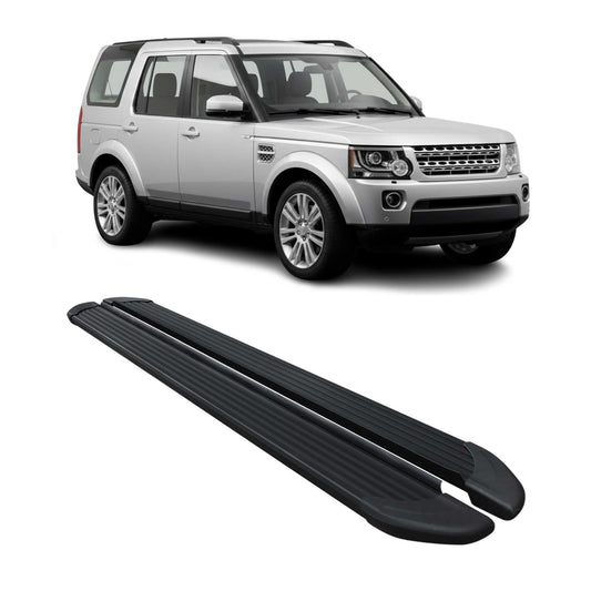 Schweller Trittbretter Schweller für Land Rover Discovery 2009-2017 Alu Schwarz