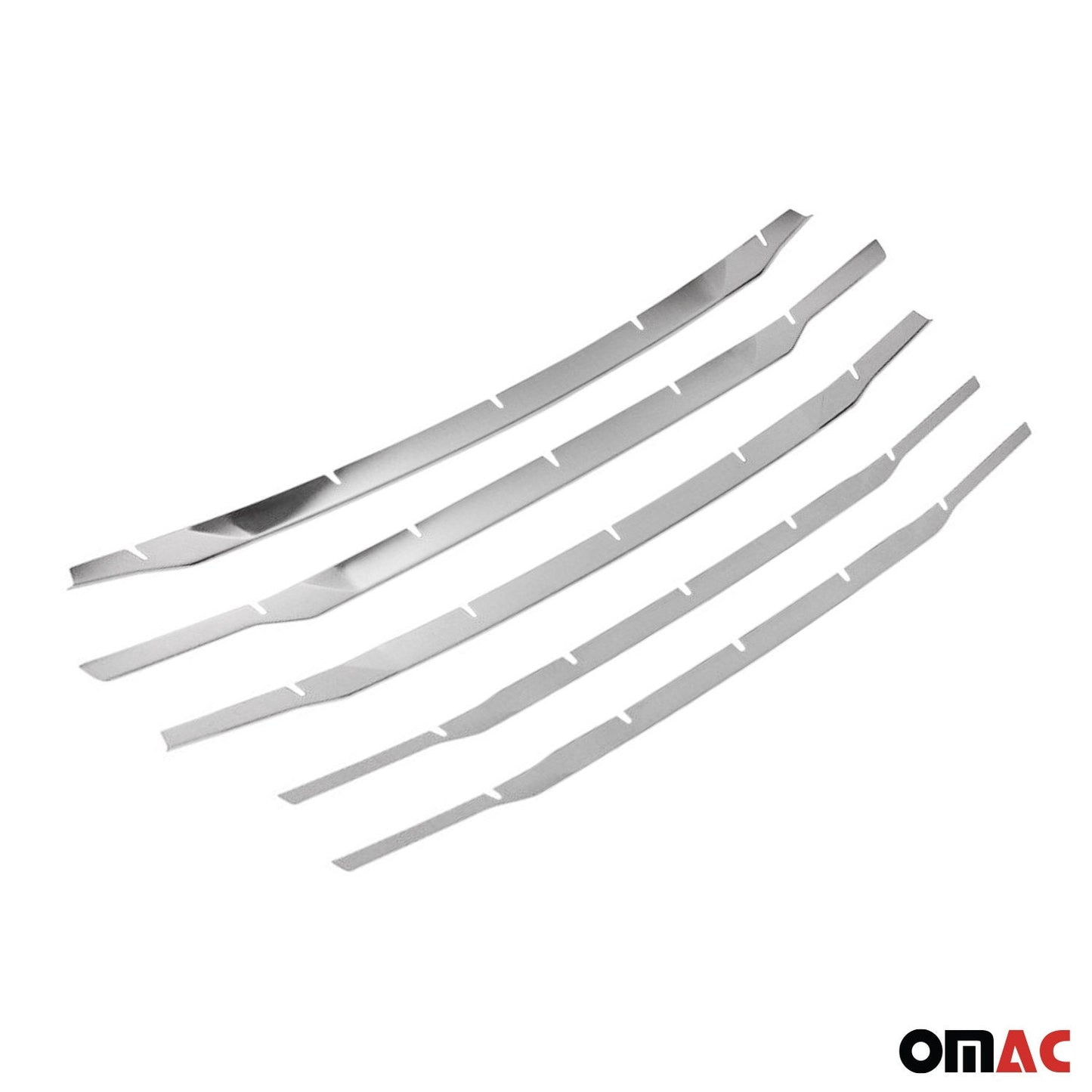 Benzi decorative grilă auto pentru Ford Tourneo Transit Courier 2018-2024, crom închis, 5x