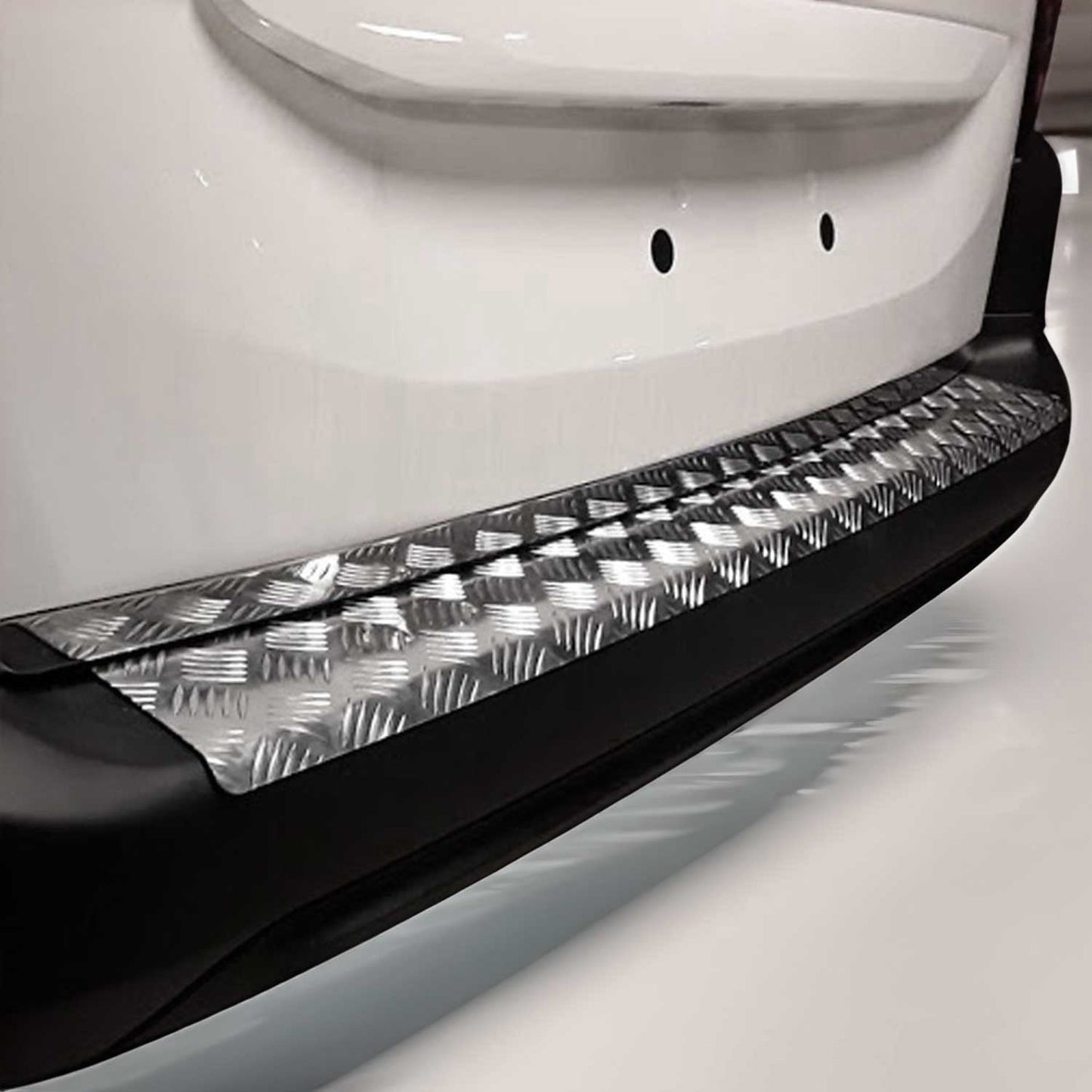 Ladekantenschutz Stoßstangenschutz für Opel Combo 2019-2024 Aluminium Silber