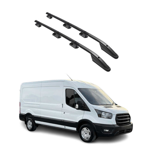 Alu Dachreling Querträger für Ford Transit 2014-2025 Extra L3 Langer Schwarz