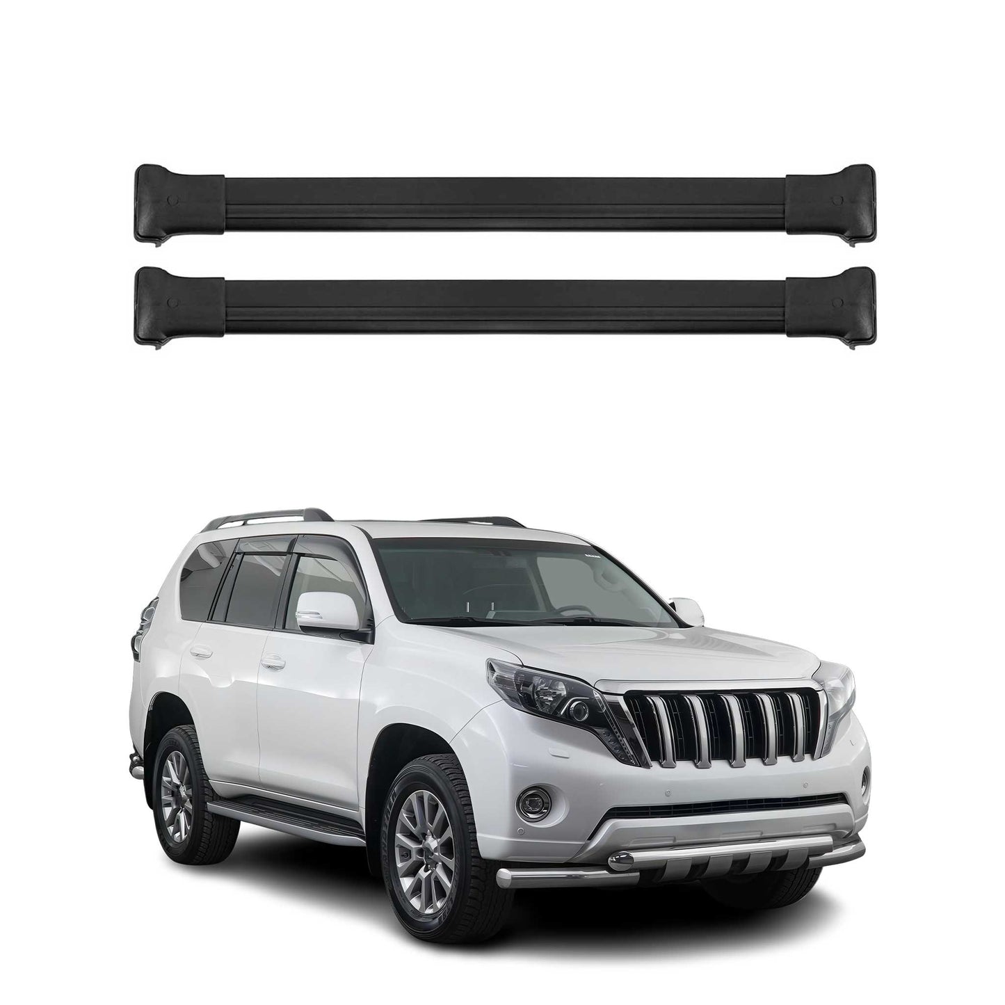 Portbagaj de plafon pentru Toyota Land Cruiser Prado 2018-2020 75kg aluminiu negru
