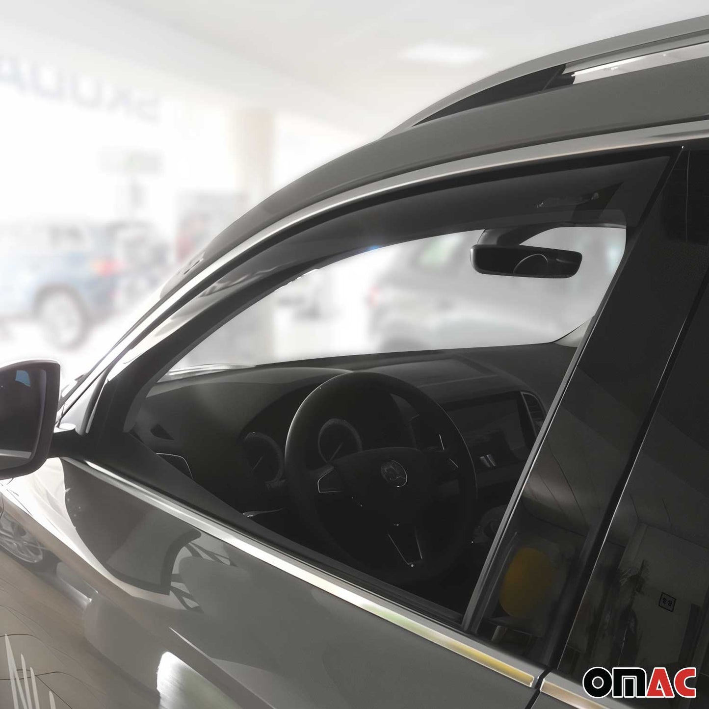 Windabweiser Regenabweiser für Seat Ateca 2016-2020 5tür Dunkel Acryl 2tlg