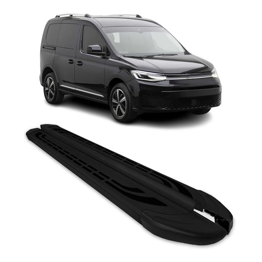 Trittbretter Seitenschweller Seitenbretter für VW Caddy 2020-2024 Kurzer Schwarz