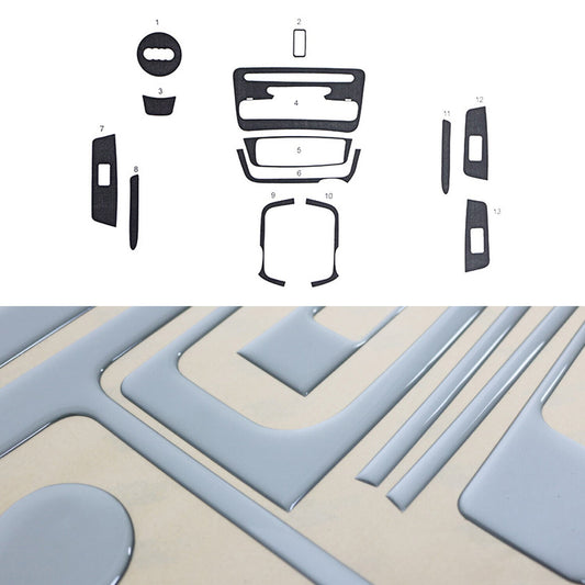 Ornamente interioare pentru Audi A1 A1 Sportback 8X 2010-2018, aspect aluminiu 13x