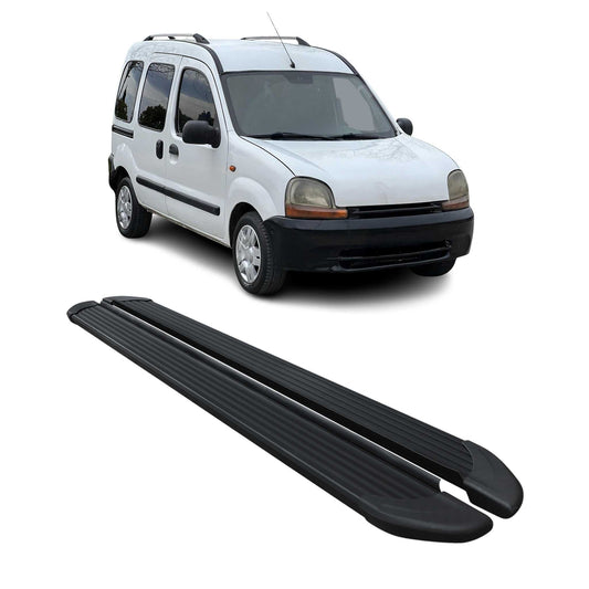 Seitenschweller Trittbretter Schweller für Renault Kangoo 1999-2008 Alu Schwarz