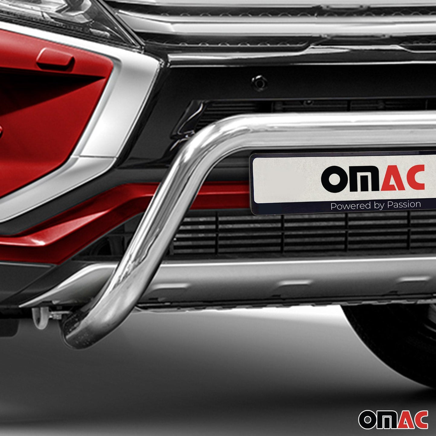 Bară de protecție/buton față pentru Mitsubishi Eclipse Cross 2017-2025, omologată ABE, argintie