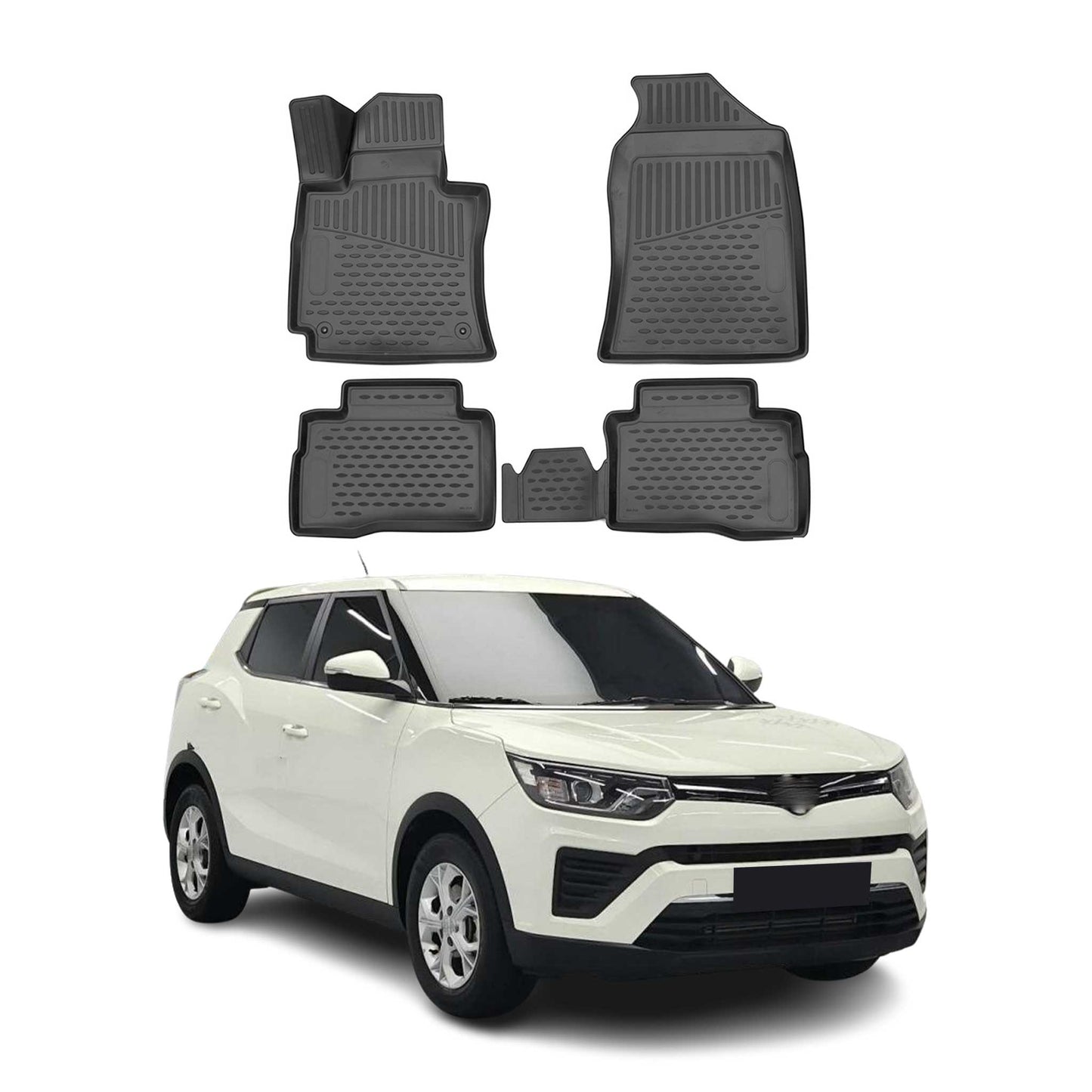 2015-2021 Ssangyong Tivoli Fußmatten TPE Schwarz 4 tlg