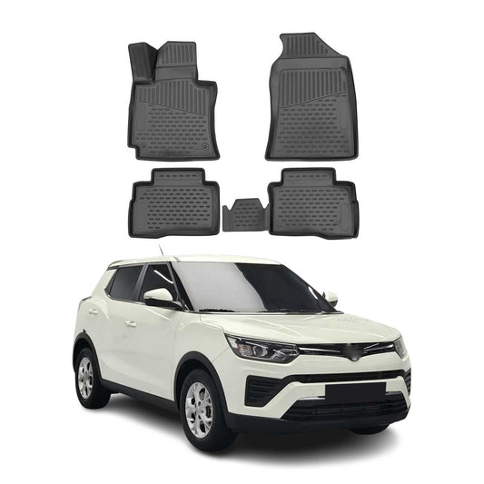 2015-2021 Ssangyong Tivoli Fußmatten TPE Schwarz 4 tlg