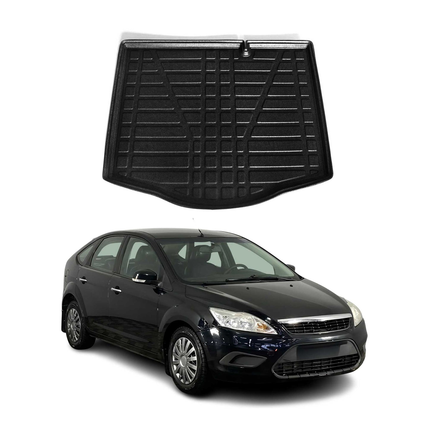 Kofferraumwanne Laderaumwanne für Ford Focus mk2 2004-2011 Fünftürer Gummi TPE