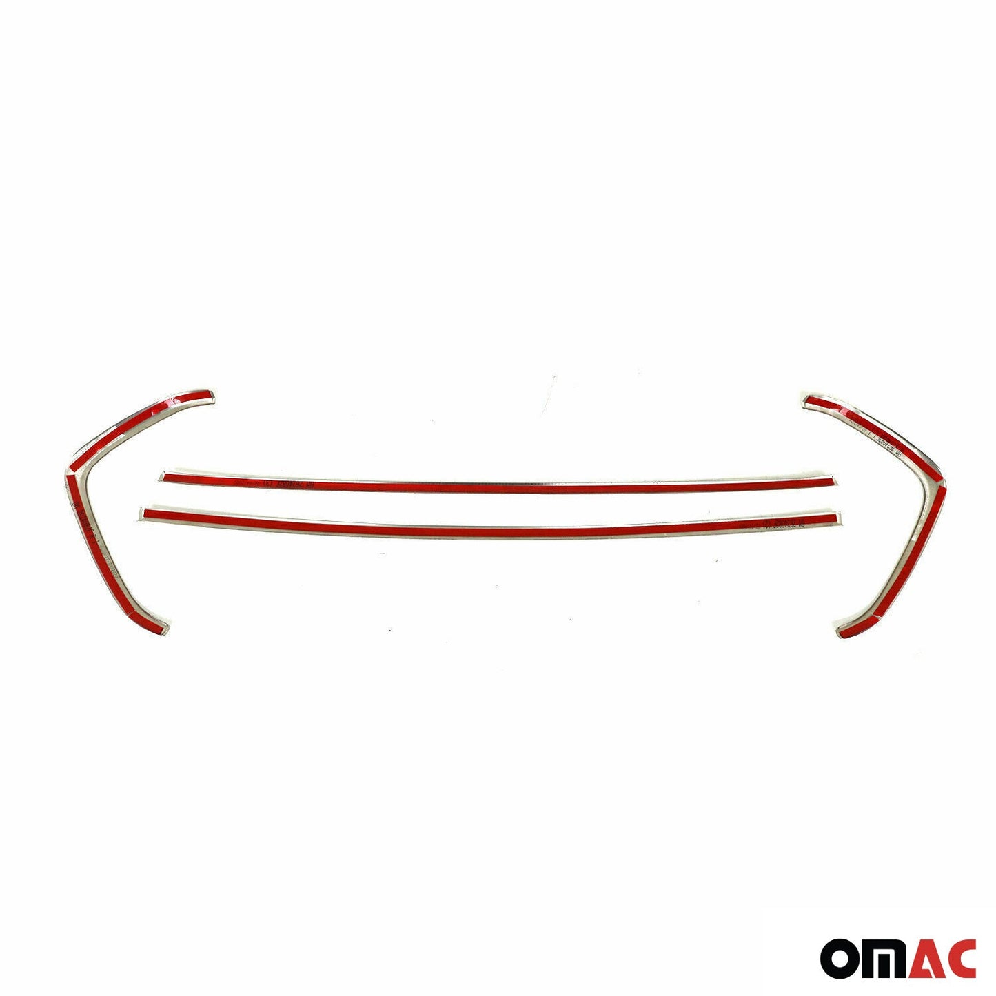 Kühlergrill Leisten Grillleisten für Ford Transit Custom 2018-2023 Chrom 4x