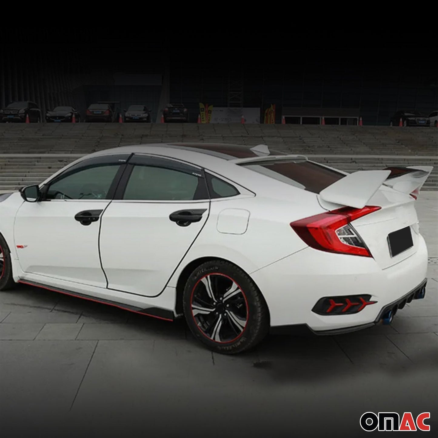 2016-2021 Honda Civic X Limo Type-R Heckspoiler Hecklippe Grundiert