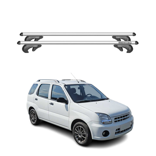 Menabo Dachträger für Subaru Legacy mk5 Kombi 2009-2014 90kg Alu Silber 2x