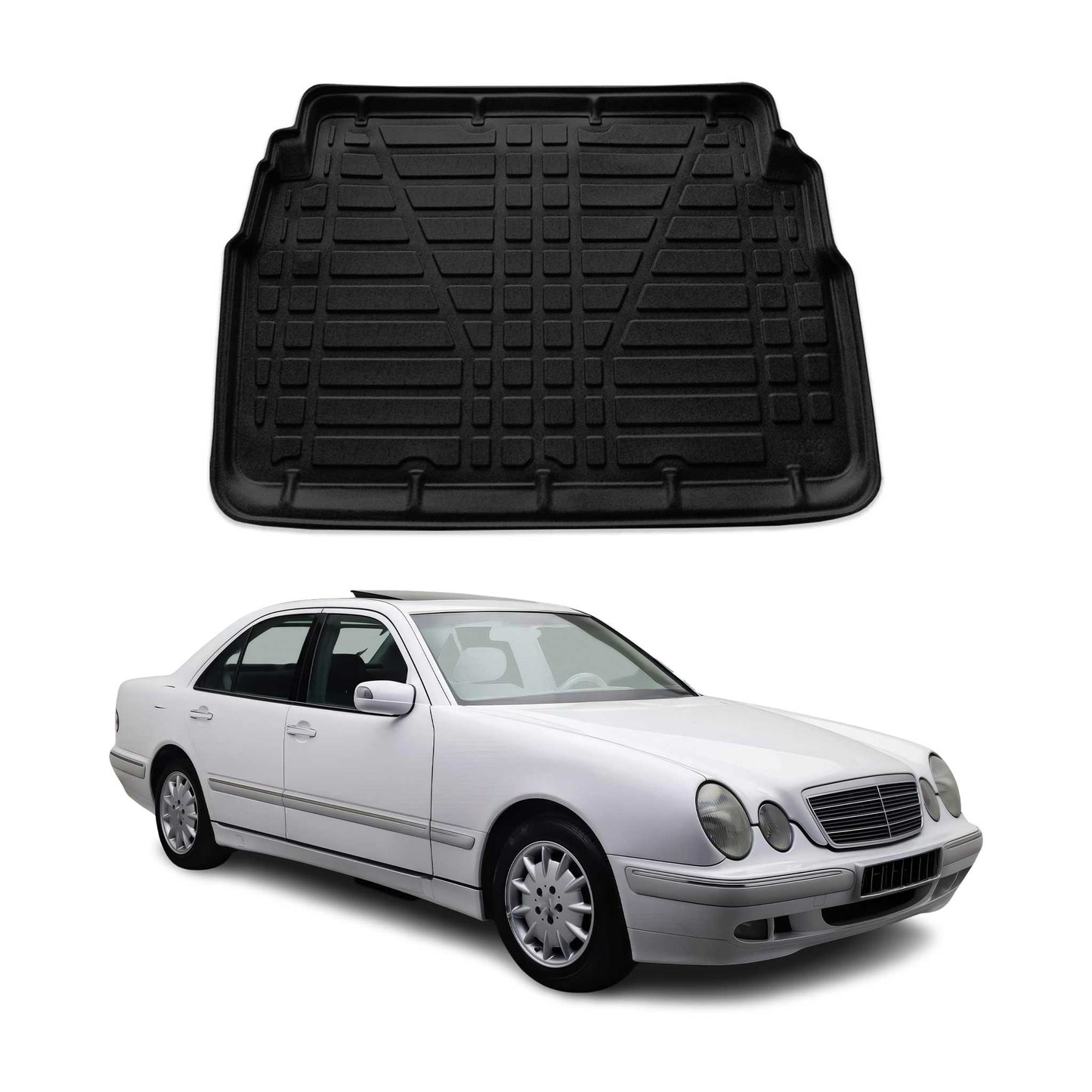 Kofferraumwanne Laderaumwanne für Mercedes E Klasse W210 1996-2001 Limo Gummi