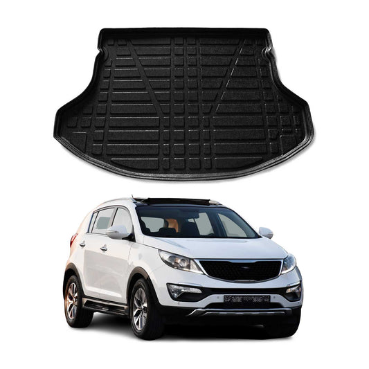 Kofferraumwanne Laderaumwanne für Kia Sportage 2010-2016 Gummi TPE Schwarz