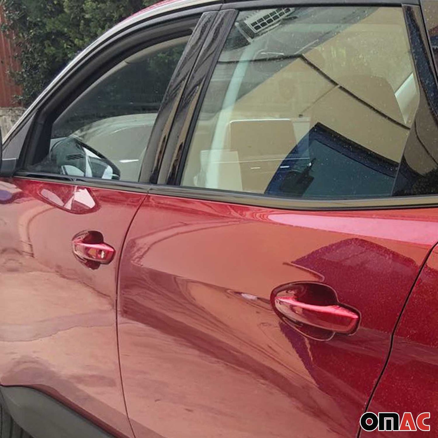 Fensterleisten Zierleisten für Peugeot 3008 2016-2025 Edelstahl Dunkel 8tlg