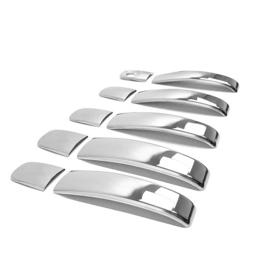 Ornamente mâner ușă, capace mâner ușă pentru Nissan Primastar 2001-2014 5 uși, oțel inoxidabil, 10x