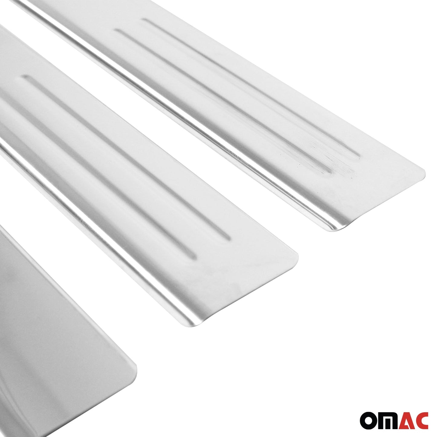 Ornamente prag uși pentru Dacia Duster 2010-2018, oțel inoxidabil, argintiu, set 4 piese