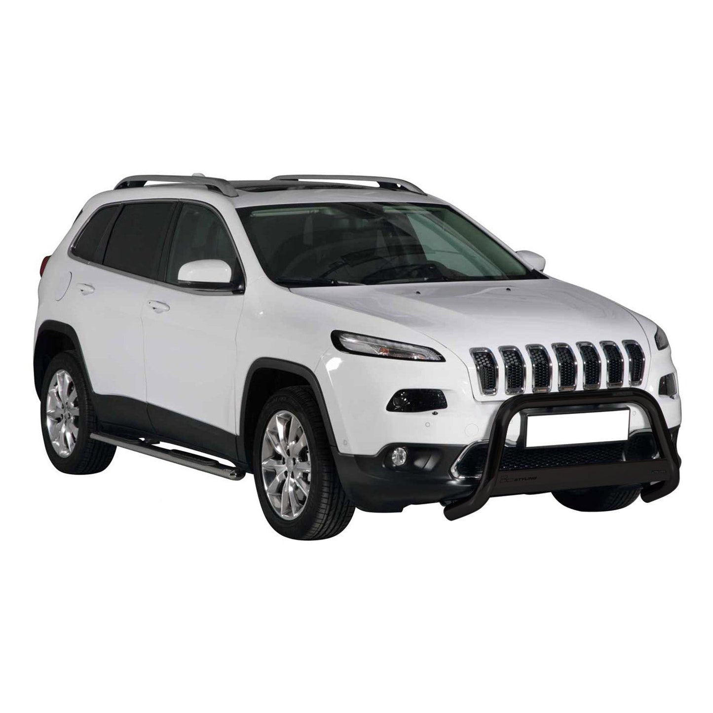 Bară de protecție/buton față pentru Jeep Cherokee 2013-2018, ø63mm, oțel, negru