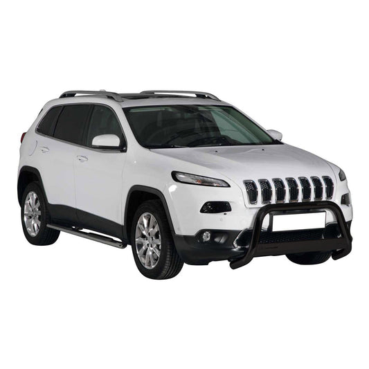 Bară de protecție/buton față pentru Jeep Cherokee 2013-2018, ø63mm, oțel, negru