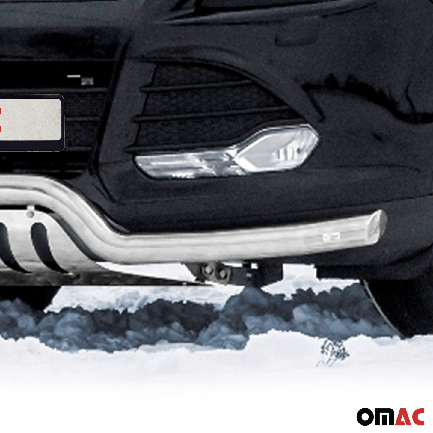 Bară de protecție față din oțel inoxidabil pentru Ford Kuga 2012-2017 ABE Silver Protection